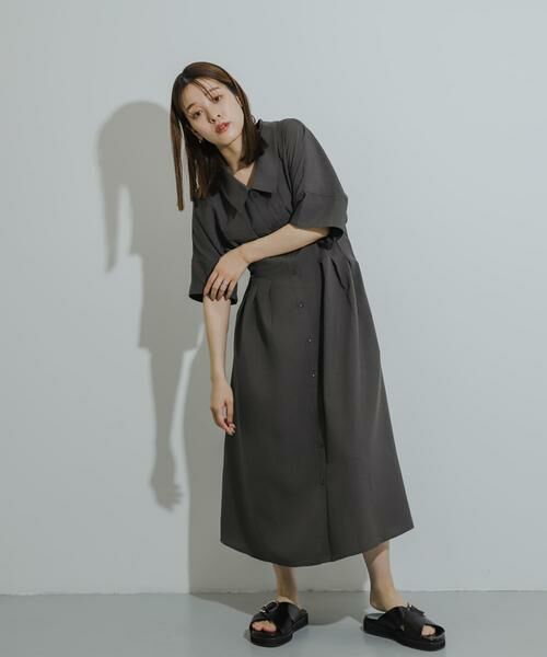 SENSE OF PLACE by URBAN RESEARCH / センスオブプレイス バイ アーバンリサーチ ワンピース | ウエストタックシャツワンピース | 詳細12