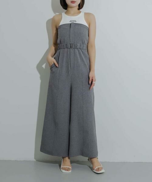 SENSE OF PLACE by URBAN RESEARCH / センスオブプレイス バイ アーバンリサーチ サロペット・オールインワン | ベルトツキベアパンツ | 詳細15