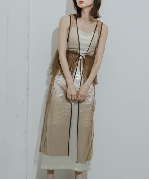 SENSE OF PLACE by URBAN RESEARCH / センスオブプレイス バイ アーバンリサーチ ワンピース | ウエストフリルチュールワンピース | 詳細1