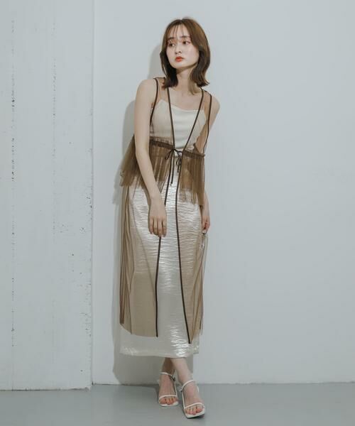 SENSE OF PLACE by URBAN RESEARCH / センスオブプレイス バイ アーバンリサーチ ワンピース | ウエストフリルチュールワンピース | 詳細4