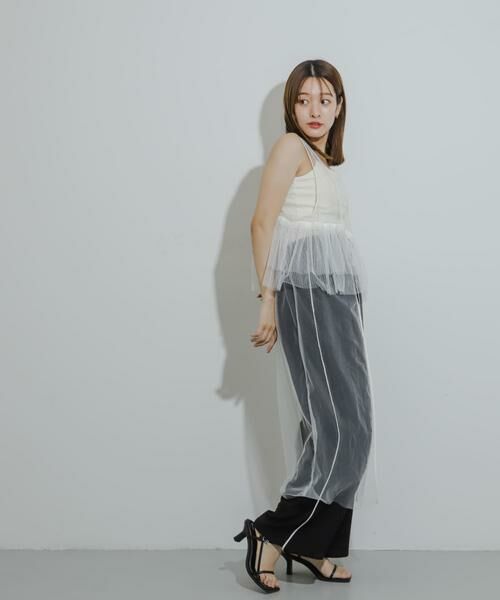 SENSE OF PLACE by URBAN RESEARCH / センスオブプレイス バイ アーバンリサーチ ワンピース | ウエストフリルチュールワンピース | 詳細17