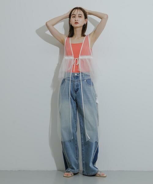 SENSE OF PLACE by URBAN RESEARCH / センスオブプレイス バイ アーバンリサーチ ワンピース | ウエストフリルチュールワンピース | 詳細10