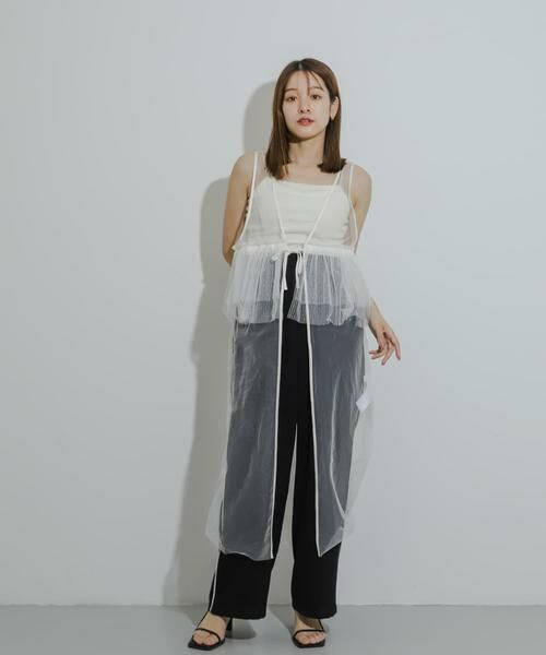 SENSE OF PLACE by URBAN RESEARCH / センスオブプレイス バイ アーバンリサーチ ワンピース | ウエストフリルチュールワンピース | 詳細15