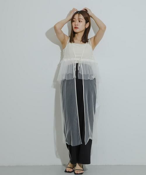 SENSE OF PLACE by URBAN RESEARCH / センスオブプレイス バイ アーバンリサーチ ワンピース | ウエストフリルチュールワンピース | 詳細16