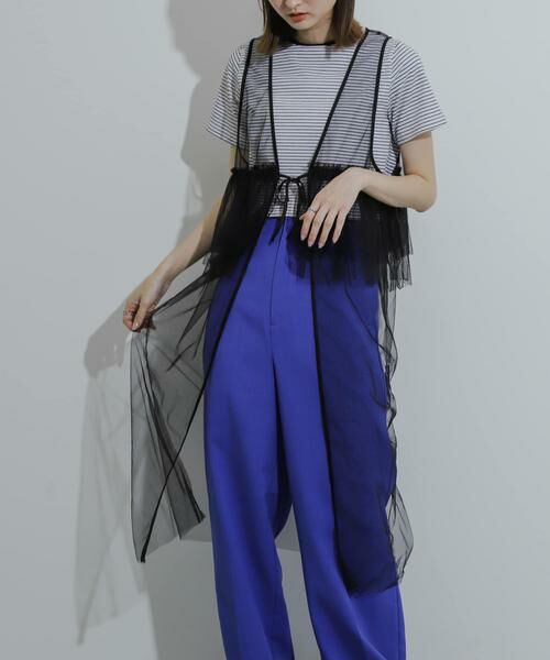 SENSE OF PLACE by URBAN RESEARCH / センスオブプレイス バイ アーバンリサーチ ワンピース | ウエストフリルチュールワンピース | 詳細22