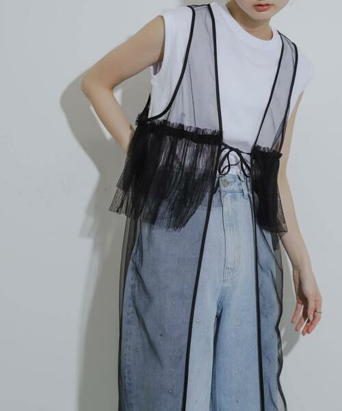 SENSE OF PLACE by URBAN RESEARCH / センスオブプレイス バイ アーバンリサーチ ワンピース | ウエストフリルチュールワンピース | 詳細26