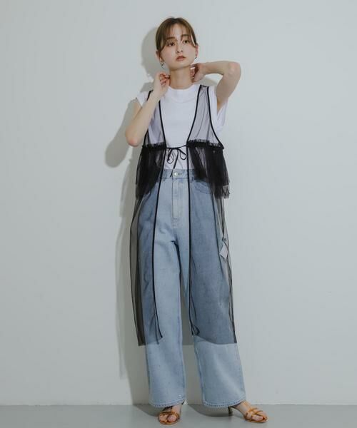 SENSE OF PLACE by URBAN RESEARCH / センスオブプレイス バイ アーバンリサーチ ワンピース | ウエストフリルチュールワンピース | 詳細28