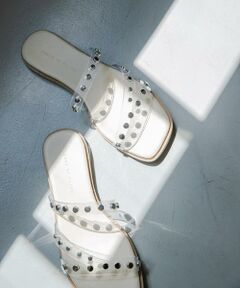 SENSE OF PLACE by URBAN RESEARCH / センスオブプレイス バイ アーバンリサーチ サンダル | スタッズフラットサンダル