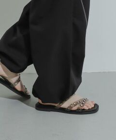 SENSE OF PLACE by URBAN RESEARCH / センスオブプレイス バイ アーバンリサーチ サンダル | スタッズフラットサンダル