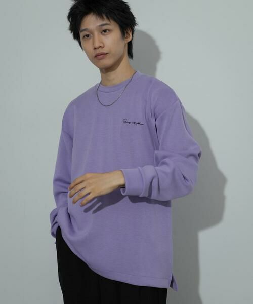 SENSE OF PLACE by URBAN RESEARCH / センスオブプレイス バイ アーバンリサーチ Tシャツ | 『ユニセックス』シシュウダンボールポンチロングスリーブ Tシャツ | 詳細11