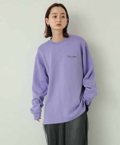 SENSE OF PLACE by URBAN RESEARCH / センスオブプレイス バイ アーバンリサーチ Tシャツ | 『ユニセックス』シシュウダンボールポンチロングスリーブ Tシャツ | 詳細2