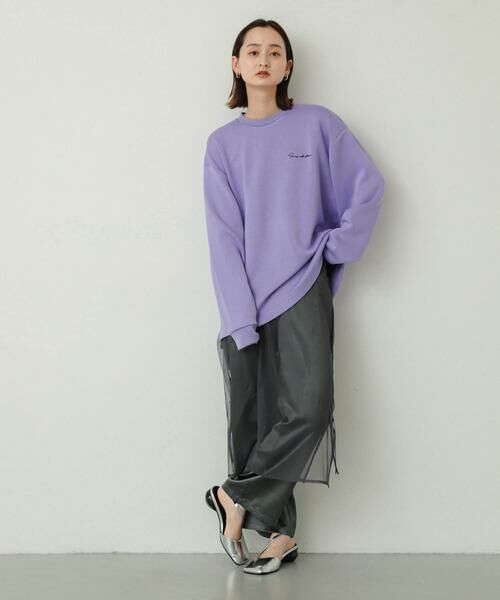 SENSE OF PLACE by URBAN RESEARCH / センスオブプレイス バイ アーバンリサーチ Tシャツ | 『ユニセックス』シシュウダンボールポンチロングスリーブ Tシャツ | 詳細4