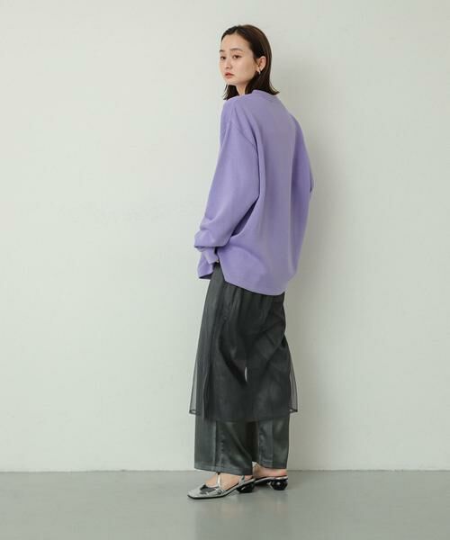 SENSE OF PLACE by URBAN RESEARCH / センスオブプレイス バイ アーバンリサーチ Tシャツ | 『ユニセックス』シシュウダンボールポンチロングスリーブ Tシャツ | 詳細5