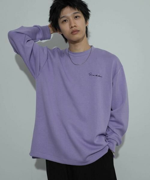 SENSE OF PLACE by URBAN RESEARCH / センスオブプレイス バイ アーバンリサーチ Tシャツ | 『ユニセックス』シシュウダンボールポンチロングスリーブ Tシャツ | 詳細7