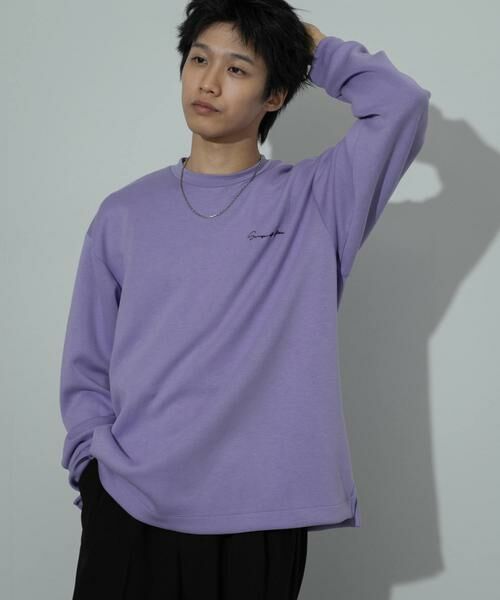 SENSE OF PLACE by URBAN RESEARCH / センスオブプレイス バイ アーバンリサーチ Tシャツ | 『ユニセックス』シシュウダンボールポンチロングスリーブ Tシャツ | 詳細8