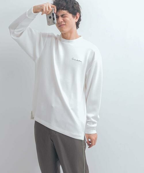 SENSE OF PLACE by URBAN RESEARCH / センスオブプレイス バイ アーバンリサーチ Tシャツ | 『ユニセックス』シシュウダンボールポンチロングスリーブ Tシャツ | 詳細19