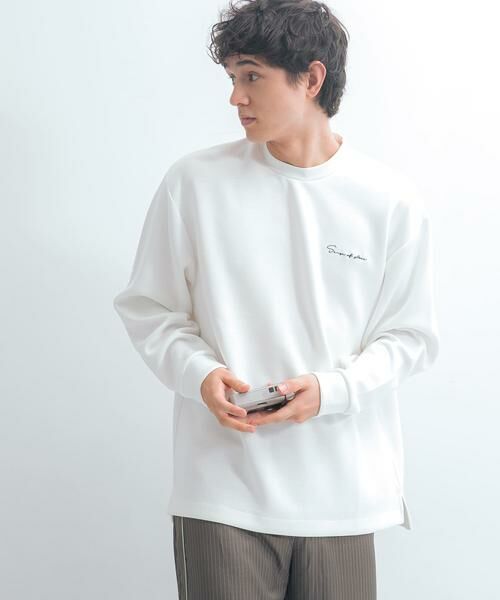 SENSE OF PLACE by URBAN RESEARCH / センスオブプレイス バイ アーバンリサーチ Tシャツ | 『ユニセックス』シシュウダンボールポンチロングスリーブ Tシャツ | 詳細20