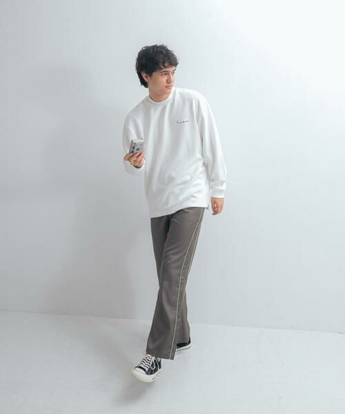 SENSE OF PLACE by URBAN RESEARCH / センスオブプレイス バイ アーバンリサーチ Tシャツ | 『ユニセックス』シシュウダンボールポンチロングスリーブ Tシャツ | 詳細22