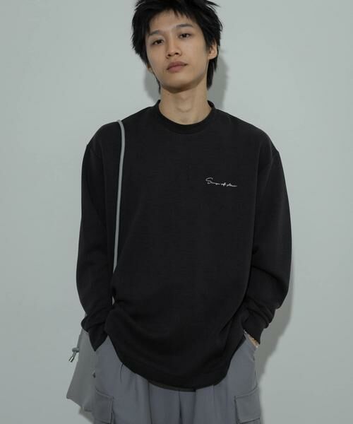 SENSE OF PLACE by URBAN RESEARCH / センスオブプレイス バイ アーバンリサーチ Tシャツ | 『ユニセックス』シシュウダンボールポンチロングスリーブ Tシャツ | 詳細28