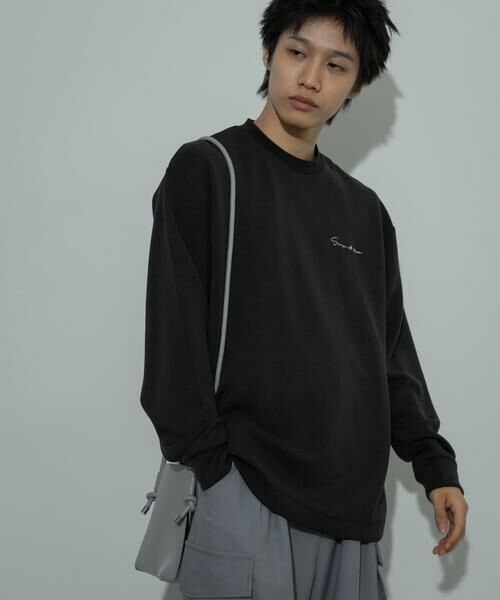SENSE OF PLACE by URBAN RESEARCH / センスオブプレイス バイ アーバンリサーチ Tシャツ | 『ユニセックス』シシュウダンボールポンチロングスリーブ Tシャツ | 詳細29