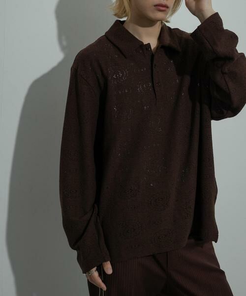 SENSE OF PLACE by URBAN RESEARCH / センスオブプレイス バイ アーバンリサーチ ポロシャツ | シアーペイズリーポロシャツ | 詳細1