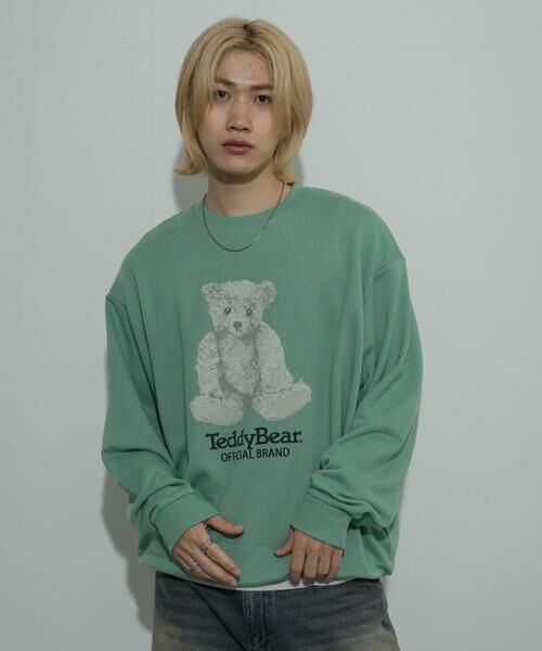 SENSE OF PLACE by URBAN RESEARCH / センスオブプレイス バイ アーバンリサーチ スウェット | 『別注』TeddyBear×SENSE OF PLACE　テディベアクルーネックスウェット | 詳細2