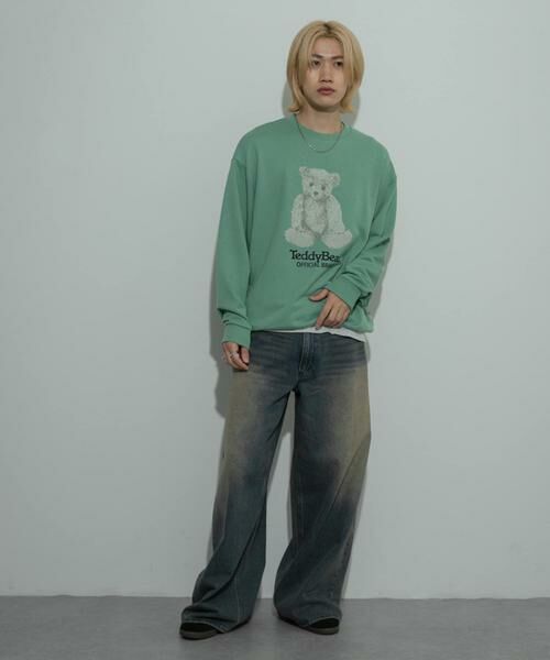 SENSE OF PLACE by URBAN RESEARCH / センスオブプレイス バイ アーバンリサーチ スウェット | 『別注』TeddyBear×SENSE OF PLACE　テディベアクルーネックスウェット | 詳細5