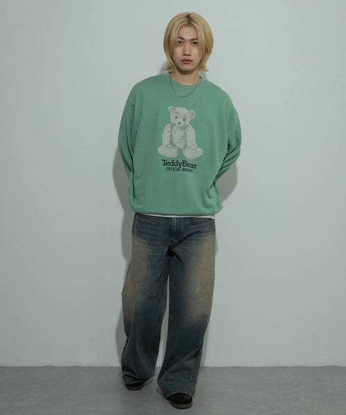 SENSE OF PLACE by URBAN RESEARCH / センスオブプレイス バイ アーバンリサーチ スウェット | 『別注』TeddyBear×SENSE OF PLACE　テディベアクルーネックスウェット | 詳細6