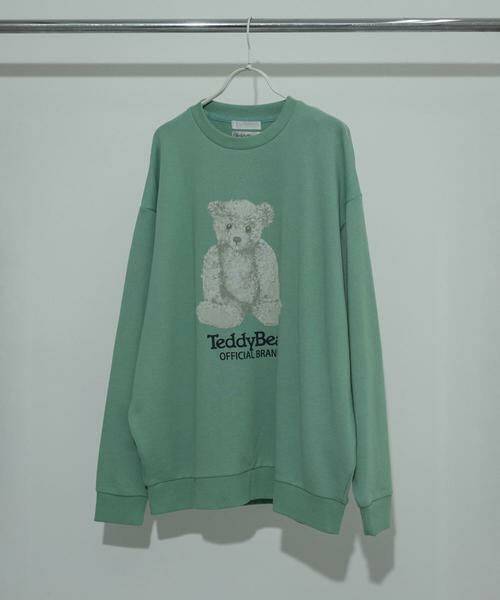 SENSE OF PLACE by URBAN RESEARCH/センスオブプレイス バイ アーバンリサーチ 『別注』TeddyBear×SENSE OF PLACE テディベアクルーネックスウェット ミント L SENSE OF PLACE by URBAN RESEARCH/センスオブプレイス バイ アーバンリサーチ 『別注』TeddyBear×SENSE OF PLACE テディベアクルーネックスウェット ミント L