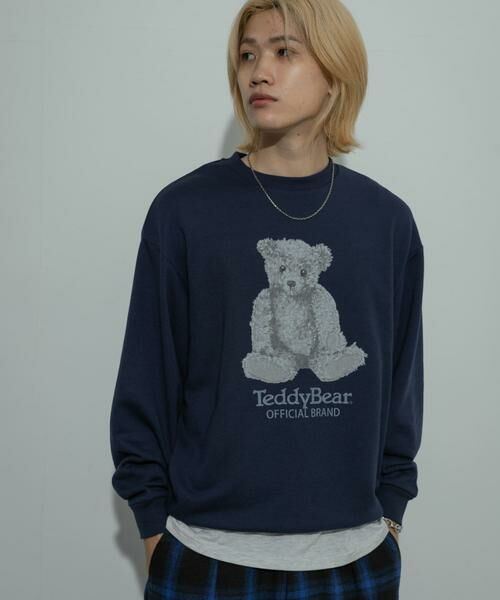 SENSE OF PLACE by URBAN RESEARCH / センスオブプレイス バイ アーバンリサーチ スウェット | 『別注』TeddyBear×SENSE OF PLACE　テディベアクルーネックスウェット | 詳細12