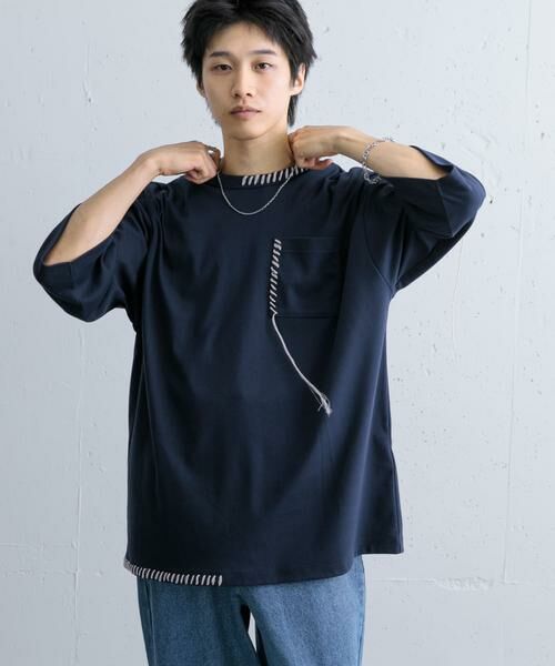 SENSE OF PLACE by URBAN RESEARCH / センスオブプレイス バイ アーバンリサーチ Tシャツ | ハンドステッチルーズTシャツ | 詳細2