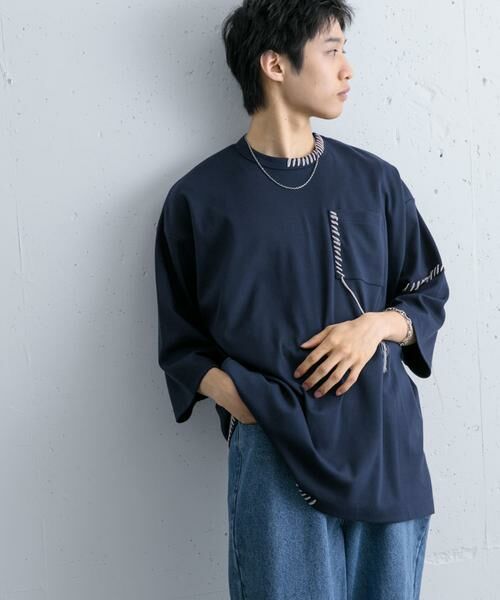 SENSE OF PLACE by URBAN RESEARCH / センスオブプレイス バイ アーバンリサーチ Tシャツ | ハンドステッチルーズTシャツ | 詳細3