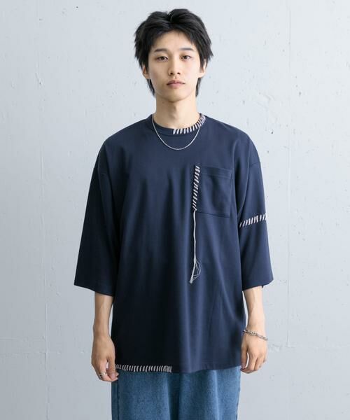 SENSE OF PLACE by URBAN RESEARCH / センスオブプレイス バイ アーバンリサーチ Tシャツ | ハンドステッチルーズTシャツ | 詳細6