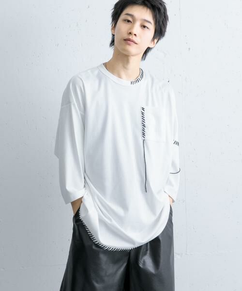SENSE OF PLACE by URBAN RESEARCH / センスオブプレイス バイ アーバンリサーチ Tシャツ | ハンドステッチルーズTシャツ | 詳細13