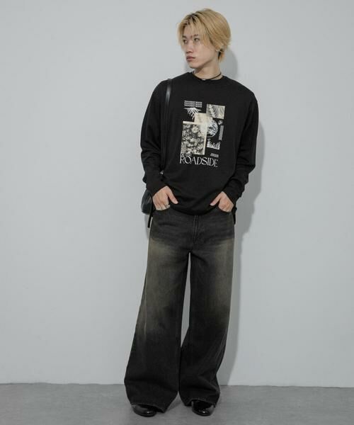 SENSE OF PLACE by URBAN RESEARCH / センスオブプレイス バイ アーバンリサーチ Tシャツ | ポンチグラフィックロングスリーブTシャツ A | 詳細13