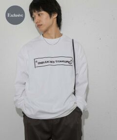 SENSE OF PLACE by URBAN RESEARCH / センスオブプレイス バイ アーバンリサーチ Tシャツ | 『別注』BASQUIAT×SENSE OF PLACE　ロゴロングスリーブTシャツ