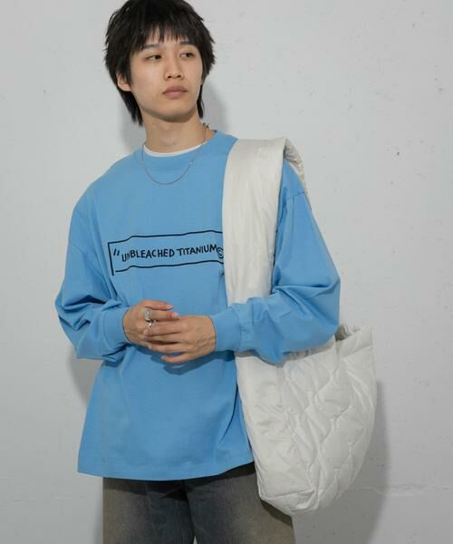 SENSE OF PLACE by URBAN RESEARCH / センスオブプレイス バイ アーバンリサーチ Tシャツ | 『別注』BASQUIAT×SENSE OF PLACE ロゴロングスリーブTシャツ | 詳細1