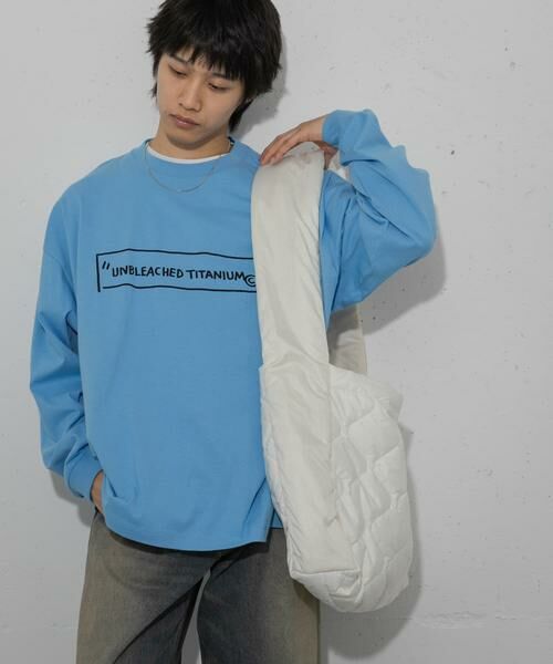 SENSE OF PLACE by URBAN RESEARCH / センスオブプレイス バイ アーバンリサーチ Tシャツ | 『別注』BASQUIAT×SENSE OF PLACE ロゴロングスリーブTシャツ | 詳細2