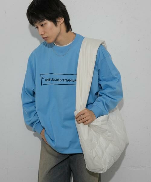 SENSE OF PLACE by URBAN RESEARCH / センスオブプレイス バイ アーバンリサーチ Tシャツ | 『別注』BASQUIAT×SENSE OF PLACE ロゴロングスリーブTシャツ | 詳細3