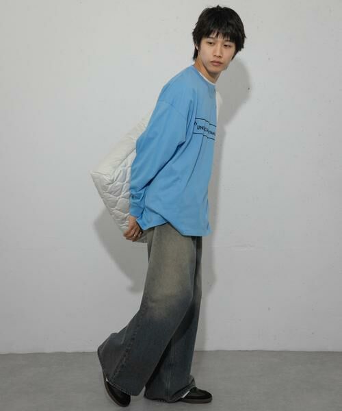 SENSE OF PLACE by URBAN RESEARCH / センスオブプレイス バイ アーバンリサーチ Tシャツ | 『別注』BASQUIAT×SENSE OF PLACE ロゴロングスリーブTシャツ | 詳細5