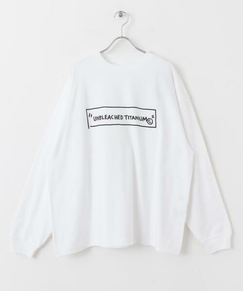 SENSE OF PLACE by URBAN RESEARCH / センスオブプレイス バイ アーバンリサーチ Tシャツ | 『別注』BASQUIAT×SENSE OF PLACE ロゴロングスリーブTシャツ | 詳細15