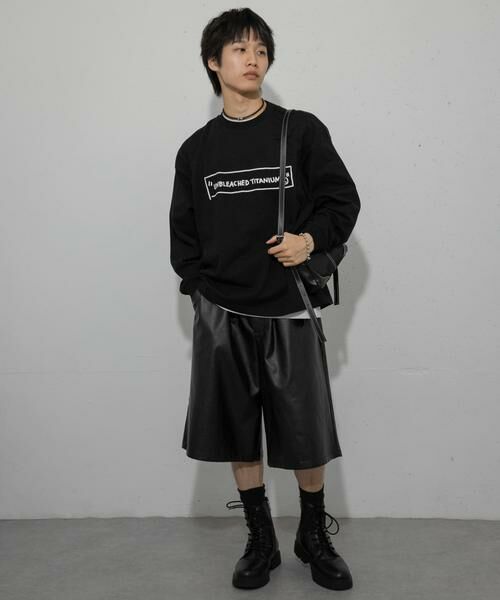 SENSE OF PLACE by URBAN RESEARCH / センスオブプレイス バイ アーバンリサーチ Tシャツ | 『別注』BASQUIAT×SENSE OF PLACE ロゴロングスリーブTシャツ | 詳細19