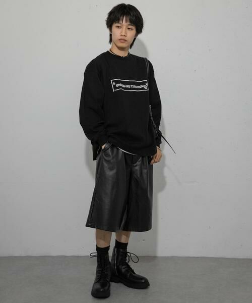 SENSE OF PLACE by URBAN RESEARCH / センスオブプレイス バイ アーバンリサーチ Tシャツ | 『別注』BASQUIAT×SENSE OF PLACE ロゴロングスリーブTシャツ | 詳細20