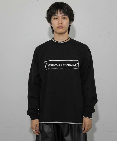 SENSE OF PLACE by URBAN RESEARCH / センスオブプレイス バイ アーバンリサーチ Tシャツ | 『別注』BASQUIAT×SENSE OF PLACE ロゴロングスリーブTシャツ | 詳細21