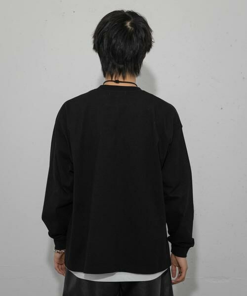 SENSE OF PLACE by URBAN RESEARCH / センスオブプレイス バイ アーバンリサーチ Tシャツ | 『別注』BASQUIAT×SENSE OF PLACE ロゴロングスリーブTシャツ | 詳細23