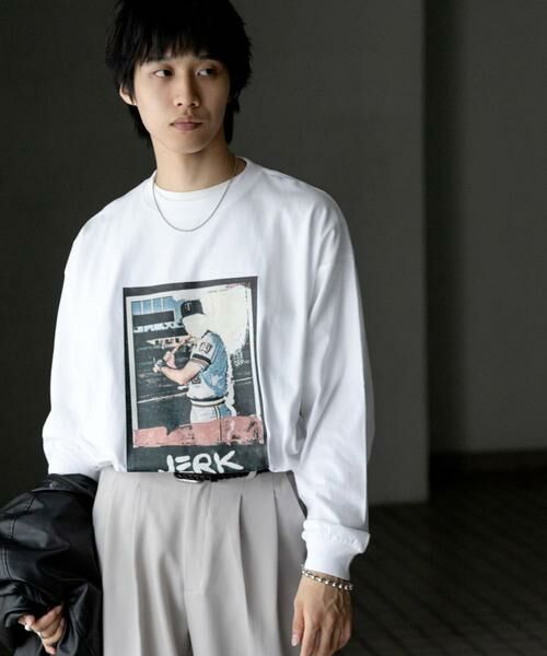 SENSE OF PLACE by URBAN RESEARCH / センスオブプレイス バイ アーバンリサーチ Tシャツ | 『別注』BASQUIAT×SENSE OF PLACE　bb ロングスリーブTシャツ | 詳細1