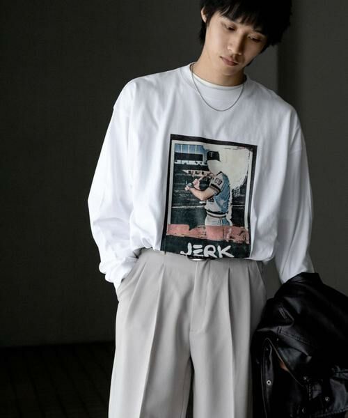 SENSE OF PLACE by URBAN RESEARCH / センスオブプレイス バイ アーバンリサーチ Tシャツ | 『別注』BASQUIAT×SENSE OF PLACE　bb ロングスリーブTシャツ | 詳細2