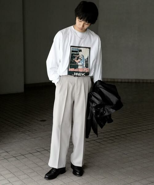 SENSE OF PLACE by URBAN RESEARCH / センスオブプレイス バイ アーバンリサーチ Tシャツ | 『別注』BASQUIAT×SENSE OF PLACE　bb ロングスリーブTシャツ | 詳細4