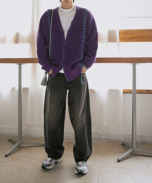 SENSE OF PLACE by URBAN RESEARCH / センスオブプレイス バイ アーバンリサーチ カーディガン・ボレロ | 『ユニセックス』ブランケットステッチカーディガン | 詳細26