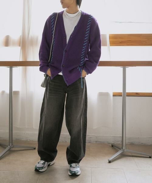SENSE OF PLACE by URBAN RESEARCH / センスオブプレイス バイ アーバンリサーチ カーディガン・ボレロ | 『ユニセックス』ブランケットステッチカーディガン | 詳細27